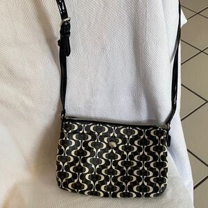 🦩Coach Black grey and White Patterned Crossbody Bag🦩